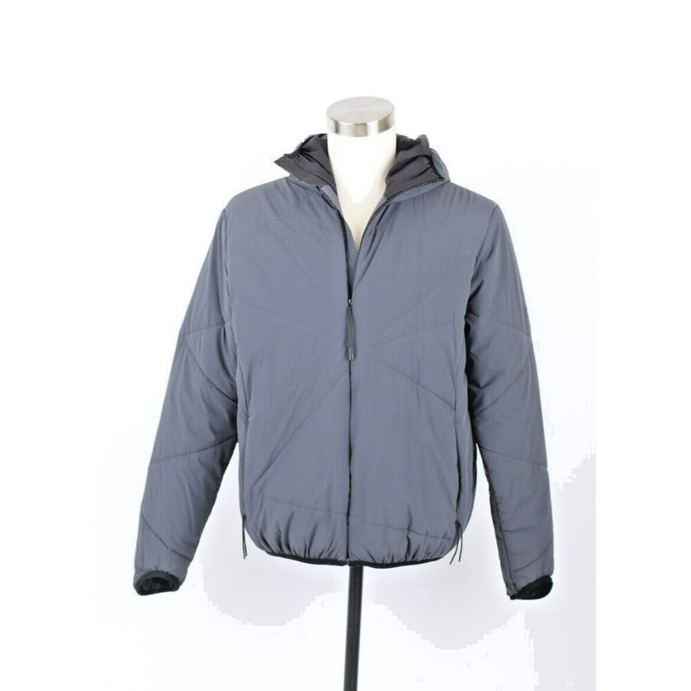 $375 Isaora Stretch Windbreaker Jacket w/ Hood SZ Medium/ Gray NEW